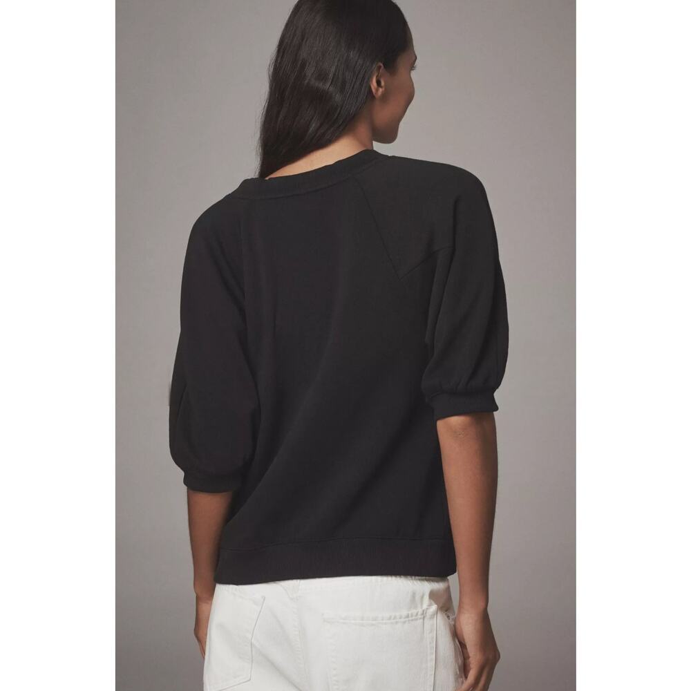 NWT Anthropologie Tufted Ducks Embroidered Flower Cotton Sweatshirt. Ret. $118 - Picture 8 of 8